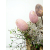 Jajo drewniane dekoracja na metalu 8cm Pastelowy Róż